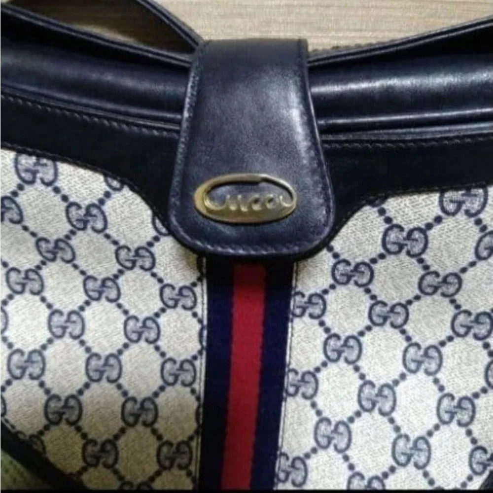 Gucci Navy and Red Women's Bag - Picture 3 of 9